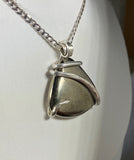 Chalcopyrite Handmade Stone Pendant Wrapped in Silver