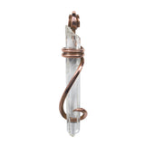 Clear Quartz Crystal Pendant Hand-wrapped in Copper